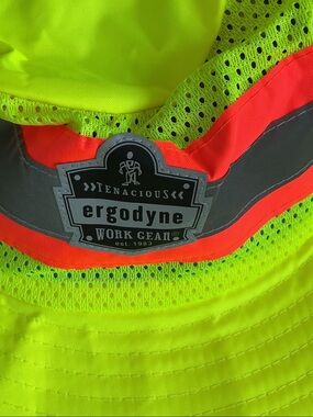 Ergodyne High-Vis Safety Bucket Hat - Neon Yellow & Orange
